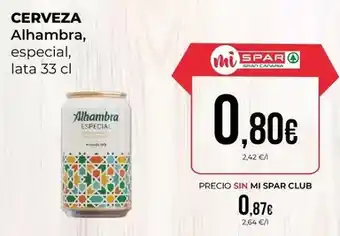 SPAR Gran Canaria Alhambra - cerveza oferta