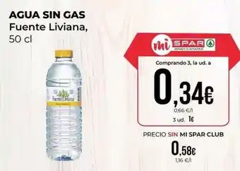 SPAR Gran Canaria Fuente liviana - agua sin gas oferta