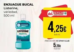 SPAR Gran Canaria Listerine - enjuague bucal oferta