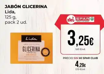 SPAR Gran Canaria Lida - jabón glicerina oferta