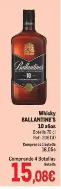 Makro Ballantine's - whisky 10 anos oferta