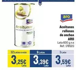 Makro Aro - aceitunas rellenas de anchoa oferta