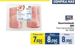 Makro Mas - bacon loncheado oferta