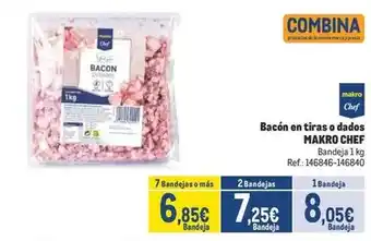 Makro Makro - bacon en tiras o dados oferta