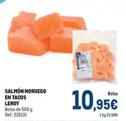 Makro Leroy - salmón noruego en tacos oferta