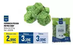 Makro Chef - espinaca picada oferta