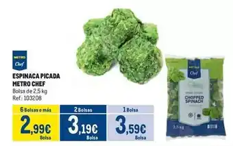 Makro Chef - espinaca picada oferta