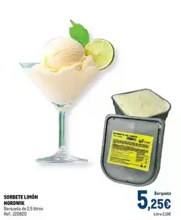 Makro Sorbete limón nordwik oferta
