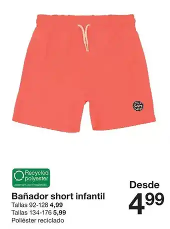 Zeeman Banador short infantil oferta