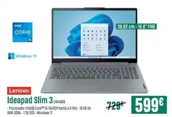 PCBox Lenovo - ideapad slim 3 lnv4959g oferta