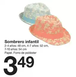 Zeeman Sombrero infantil oferta
