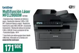 PCBox Brother - multifunción laser mfcl2800dw oferta