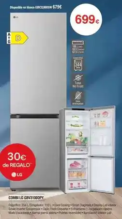 Milar Lg - combi gbv61100dy oferta