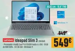 PCBox Lenovo - ideapad slim 3 lnv4948 oferta