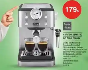 Milar Delonghi - cafetera espresso em4450m oferta