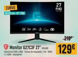 PCBox Monitor g27c3f 27 ms14081 oferta
