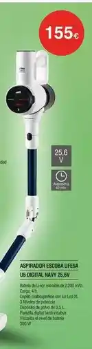 Milar Ufesa - aspirador escoba led digital oferta