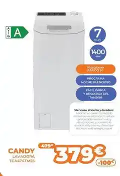 Pascual Martí Candy - lavadora tca474tms5 oferta