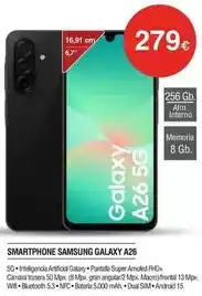 Milar Samsung - smartphone galaxy a26 oferta