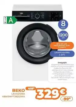 Pascual Martí Beko - lavadora vbm3wft38213wa oferta