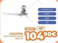 Pascual Martí Cecotec - ventilador techo oferta