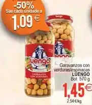 Plenus Supermercados Luengo - garavanzos con verduras/espinacas oferta