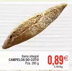 Plenus Supermercados Campelos do coto - barra integral oferta