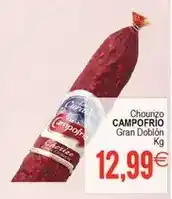 Plenus Supermercados Campofrío - chourizo gran doblón oferta