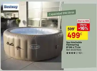 Leroy Merlin Bestway - spa hinchable palmspring oferta