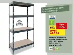 Leroy Merlin Home - estantería metalica garage 360 kg/aalda oferta