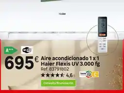 Leroy Merlin Haier - aire acondicionado 1x 1 flexis uv 3.000 fg oferta