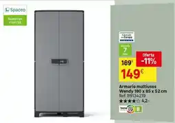 Leroy Merlin Home - armario multiusos wend 180 x 85 x 52 cm oferta