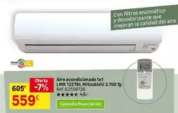 Leroy Merlin Home - aire acondicionado lmk 1227gl mitsubishi 2,700 fg oferta