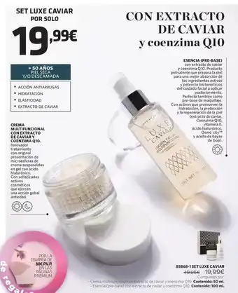 Cristian Lay Luxe - crema multifuncional con extracto de caviar y coenzima q10 oferta