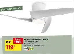 Leroy Merlin Home - ventilador greenland xs d70 de 2000k ccct bla oferta