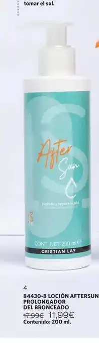 Cristian Lay Cristian lay - locion aftersun prolongador del bronceado oferta