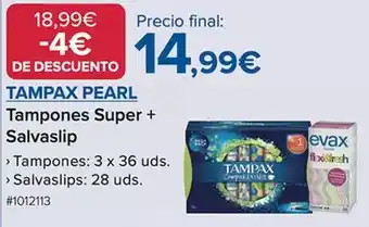 Costco Tampax - tampones super + salvaslip oferta