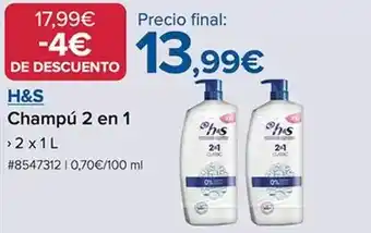 Costco H&s - champu 2 en 1 oferta