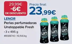 Costco Lenor - perlas perfumadoras unstoppable fresh oferta