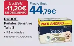 Costco Dodot - panales sensitive talla 3 oferta