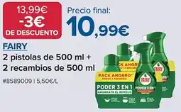 Costco Fairy - 2 pistolas de + 2 recambios de 500 ml oferta