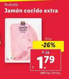 Lidl Realvalle - jamón cocido extra oferta