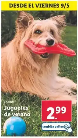 Lidl Zoofari - juguetes de verano oferta