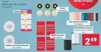 Lidl Crelando - artículos de costura oferta
