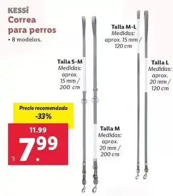 Lidl Kessi - correa para perros oferta