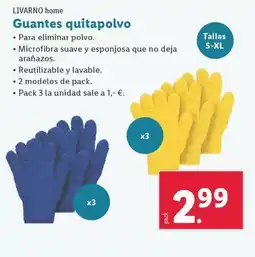 Lidl Livarno home - guantes quitapolvo oferta