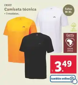Lidl Crivit - camiseta tecnica oferta