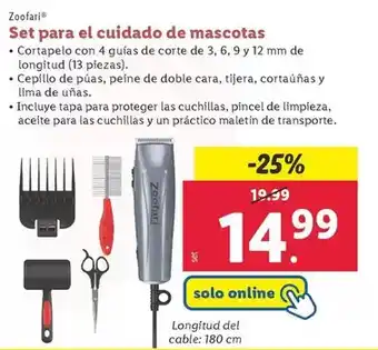 Lidl Set para el cuidado de mascotas oferta