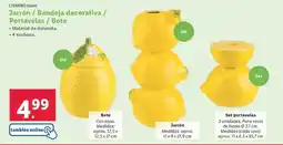 Lidl Livarno home - jarrón / bandeja decorativa / portavelas / bote oferta
