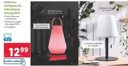 Lidl Livarno home - lámpara de sobremesa recargable oferta